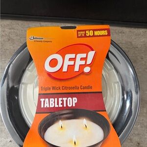 OFF! Triple Wick Citronella Scented Outdoor Candle 23oz Decorative Container